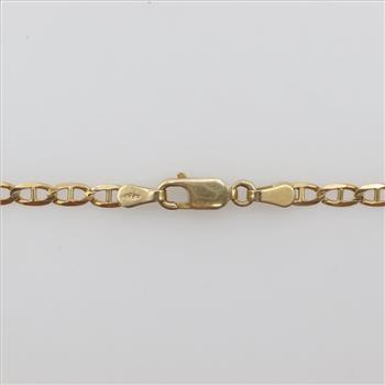 14kt Rose Gold Anchor Chain Necklace