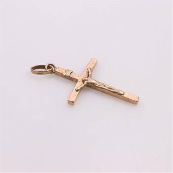 14kt Rose Gold Cross Pendant