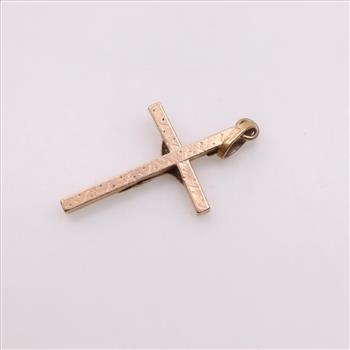 14kt Rose Gold Cross Pendant