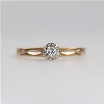 14kt Rose Gold Diamond Ring