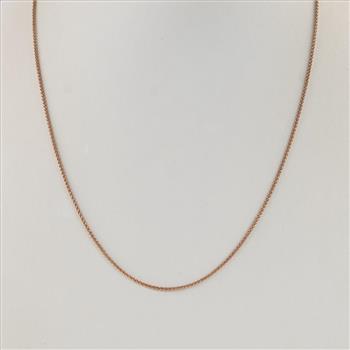14kt Rose Gold Foxtail Chain Necklace