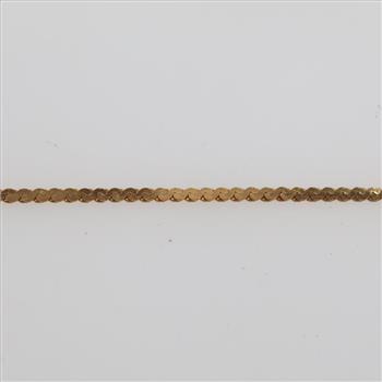 14kt Rose Gold Serpentine Link Bracelet