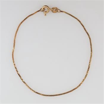14kt Rose Gold Serpentine Link Bracelet