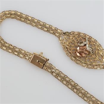 14kt Tri Colored Gold Bracelet