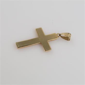 14kt Tri Colored Gold Cross Pendant