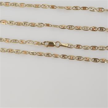14kt Tri Colored Gold Necklace