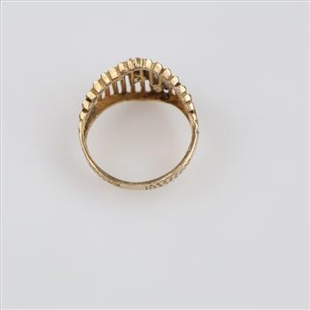 14kt Tri-color Flower Ring