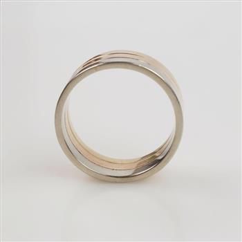 14kt Tri-Color Gold Band