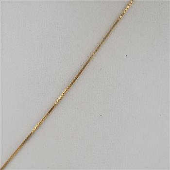 14kt Tri-Color Gold Beaded Box Chain Necklace