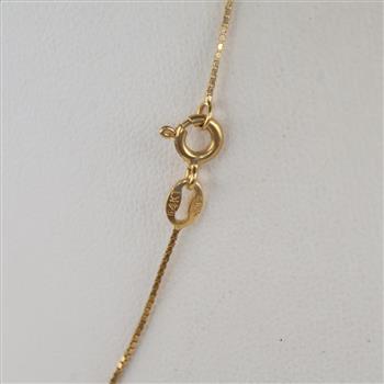 14kt Tri-Color Gold Beaded Box Chain Necklace