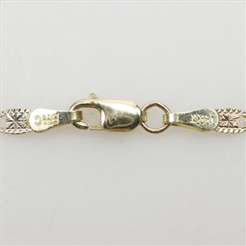 14kt TriColor Gold Name Plate Bracelet