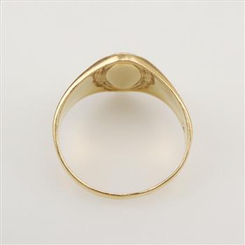 14kt Tricolor Gold Signet Ring