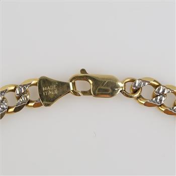 14kt Two Tone Gold Anklet