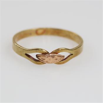 14kt Two Tone Gold Band