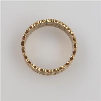 14kt Two Tone Gold Band