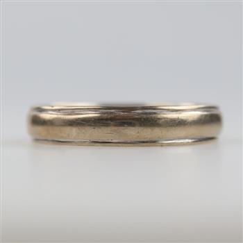14kt Two Tone Gold Band