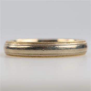 14kt Two Tone Gold Band