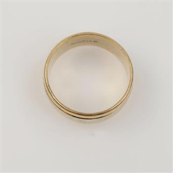 14kt Two Tone Gold Band