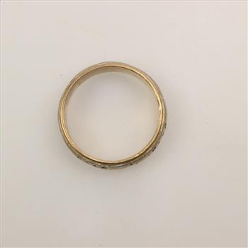 14kt Two Tone Gold Band
