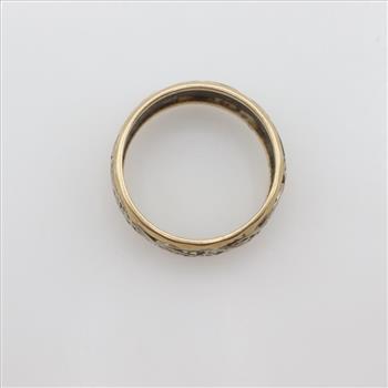 14kt Two Tone Gold Band