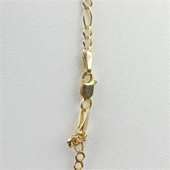 14kt Two Tone Gold Diamond Accent Name Plate Necklace