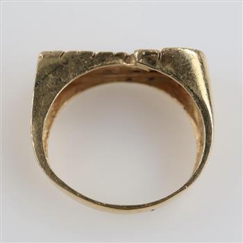 14kt Two Tone Gold Diamond Accent Ring