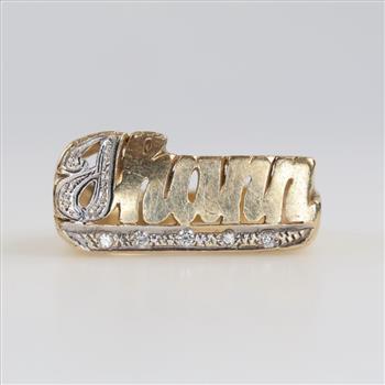 14kt Two Tone Gold Diamond Accent Ring
