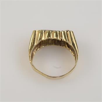 14kt Two Tone Gold Diamond Accent Ring