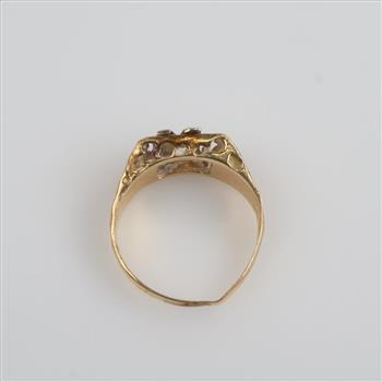 14kt Two Tone Gold Diamond Accent Ring