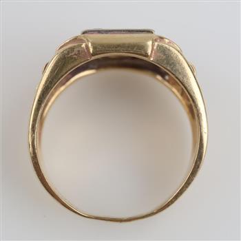 14kt Two Tone Gold Diamond Ring