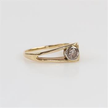 14kt Two Tone Gold Diamond Ring