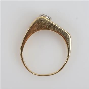 14kt Two Tone Gold Diamond Ring