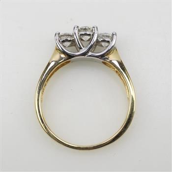 14kt Two Tone Gold Diamond Ring