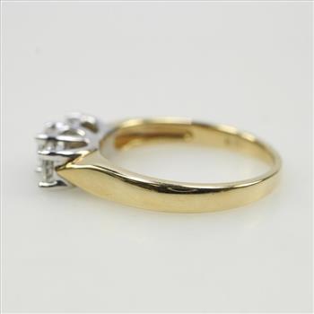 14kt Two Tone Gold Diamond Ring
