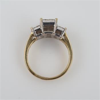 14kt Two Tone Gold Diamond Ring