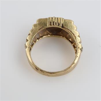 14kt Two Tone Gold Diamond Ring