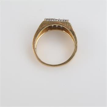 14kt Two Tone Gold Diamond Ring