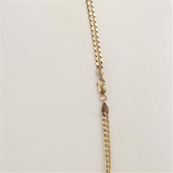 14kt Two Tone Gold ID Necklace
