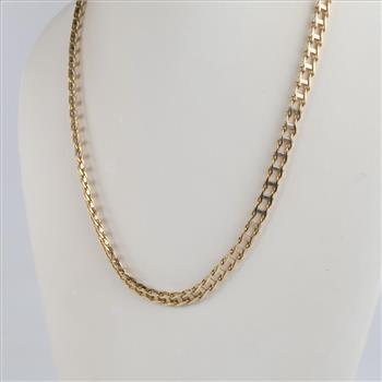 14kt Two Tone Gold Ladder Style Necklace -Evaluated By Our Certified Gemologist-AGS/GIA