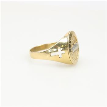 14kt Two Tone Gold Last Supper Ring