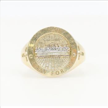 14kt Two Tone Gold Last Supper Ring