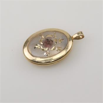 14kt Two Tone Gold Locket