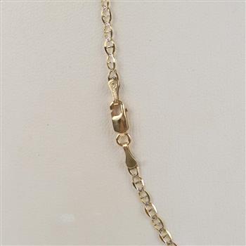 14kt Two Tone Gold Mariner Link Necklace