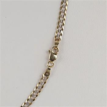 14kt Two Tone Gold Name Pendant Necklace
