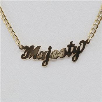 14kt Two Tone Gold Neckalce 10kt Gold Pendant