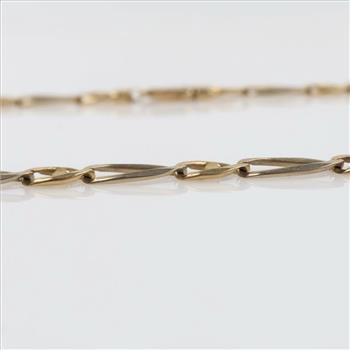14kt Two Tone Gold Necklace-Evaluated By Our Certified Gemologist - AGS / GIA