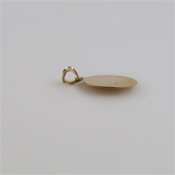 14kt Two Tone Gold Religious Pendant