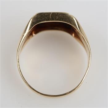 14kt Two Tone Gold Signet Ring