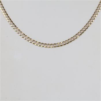 14kt Two-Tone Gold Curb Chain Necklace