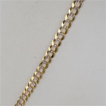 14kt Two-Tone Gold Curb Chain Necklace